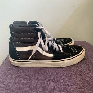 used black high top old skool vans